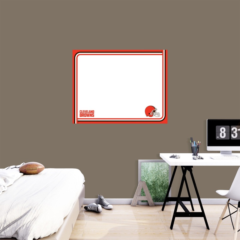 Cleveland Browns – Dry Erase Whiteboard – Official NFL – Reusable Vinyl Wall Decal