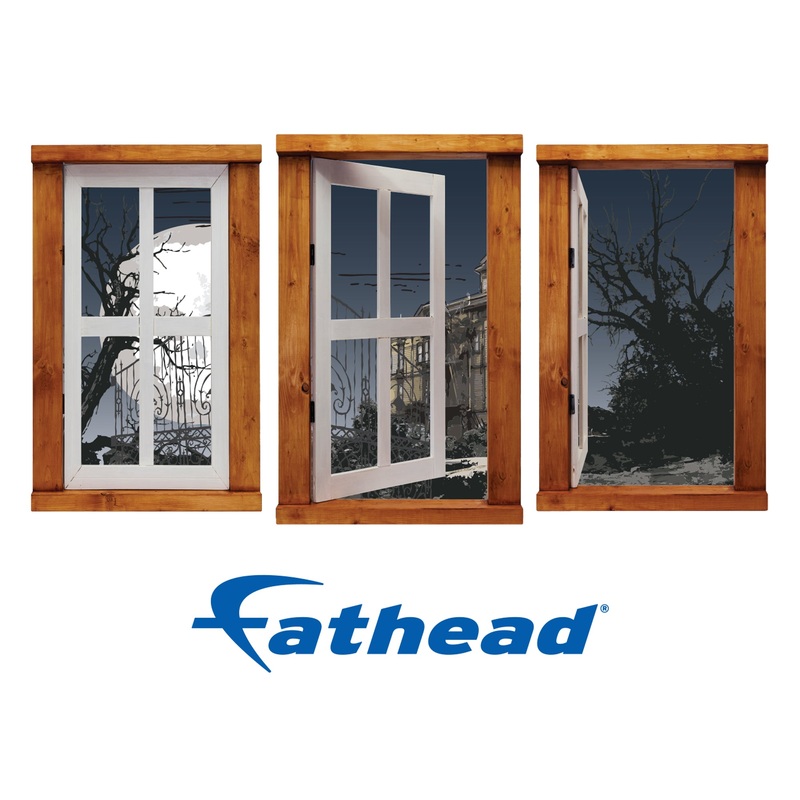 Halloween:  Gates Icon Instant Windows        –   Removable Wall   Adhesive Decal