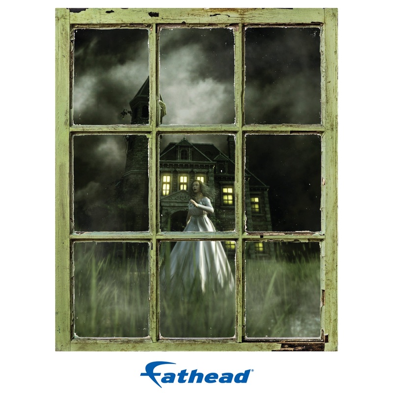 Halloween: Running Girl Icon Instant Windows        –   Removable Wall   Adhesive Decal