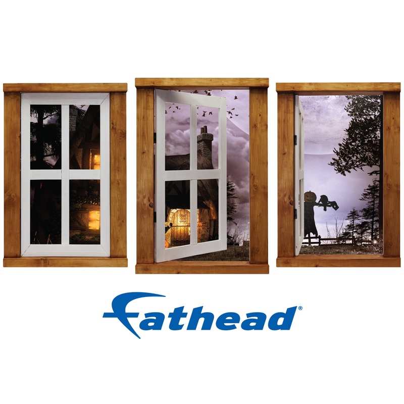 Halloween: Scarecrow Icon Instant Windows        –   Removable Wall   Adhesive Decal