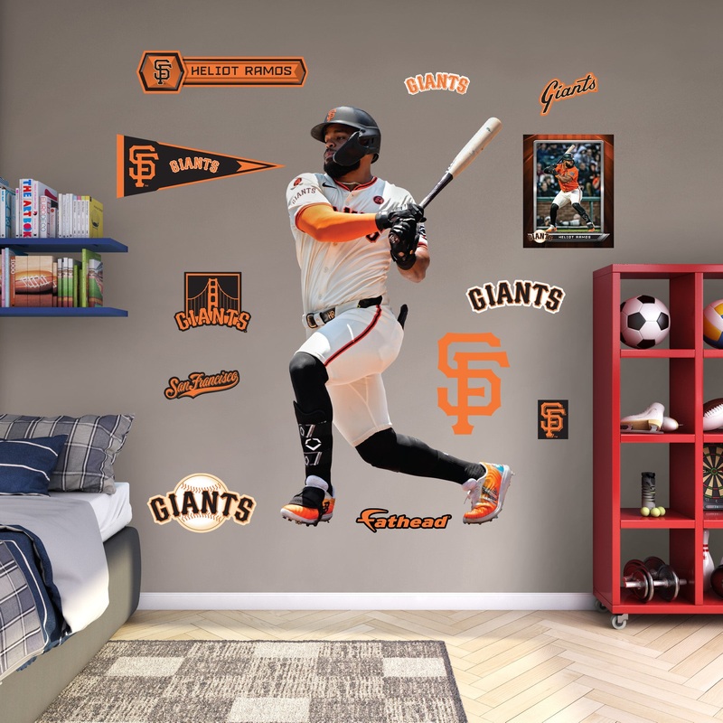 Heliot Ramos – RealBig Collection – Official MLB – San Francisco Giants – Reusable Vinyl Wall Decals