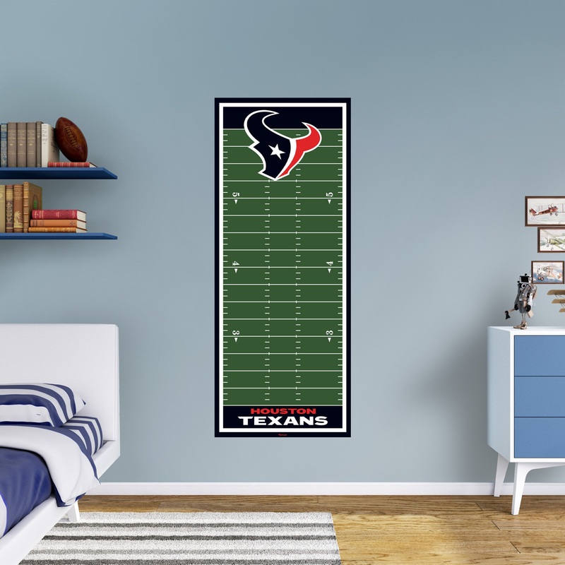 Houston Texans – Growth Chart – Official NFL – Reusable Vinyl Wall Decal