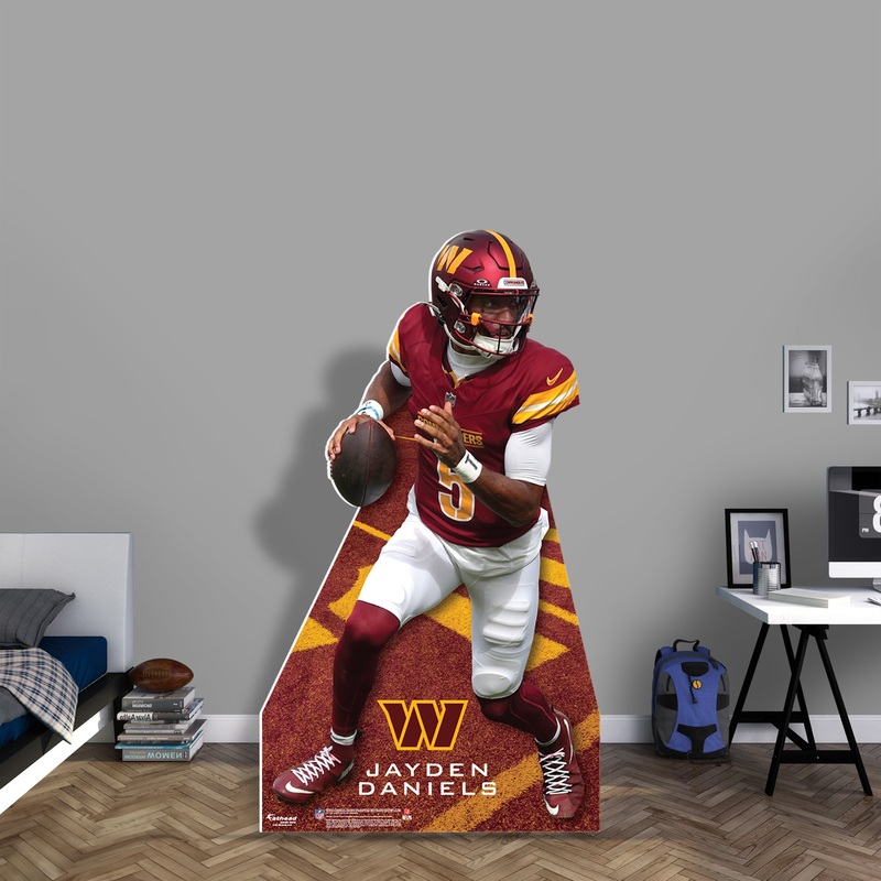 Jayden Daniels – Life-Size Stand Out – Official NFL – Washington Commanders – Foam Core Cutout