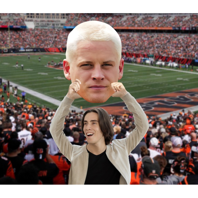 Joe Burrow – Big Head – Official NFLPA – Cincinnati Bengals – Foam Core Cutout