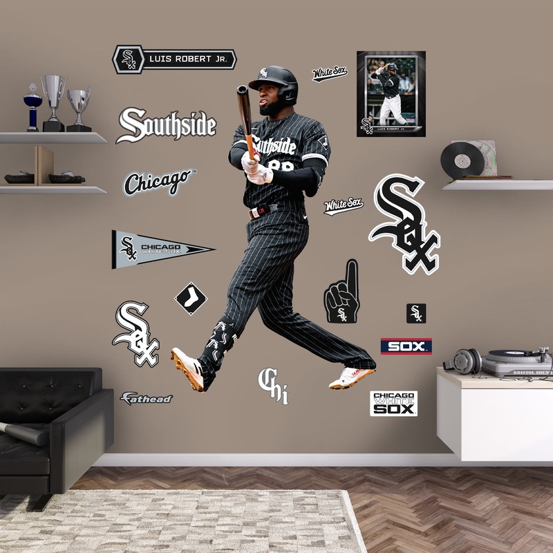 Luis Robert Jr. – RealBig City Connect Collection – Official MLB – Chicago White Sox – Reusable Vinyl Wall Decals