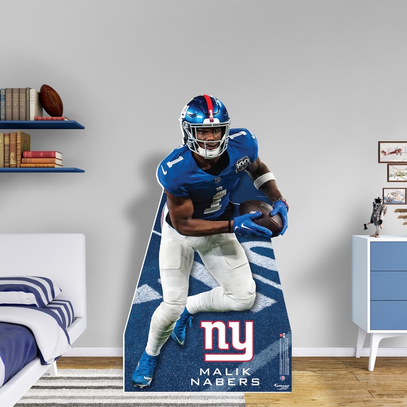 Malik Nabers – Life-Size Stand Out – Official NFL – New York Giants – Foam Core Cutout