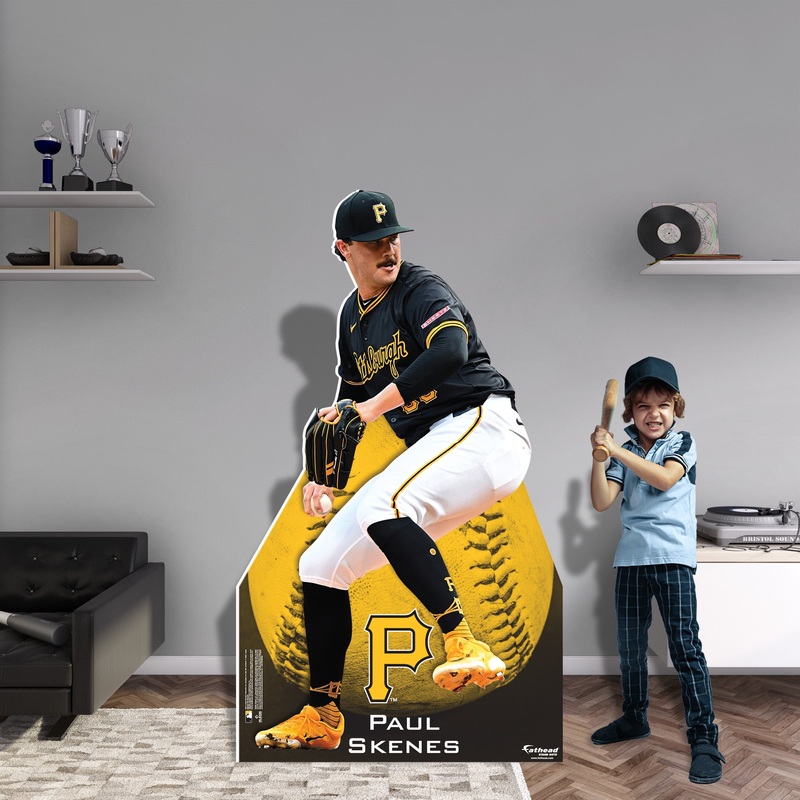 Paul Skenes – Life-Size Stand Out – Official MLB – Pittsburgh Pirates – Foam Core Cutout