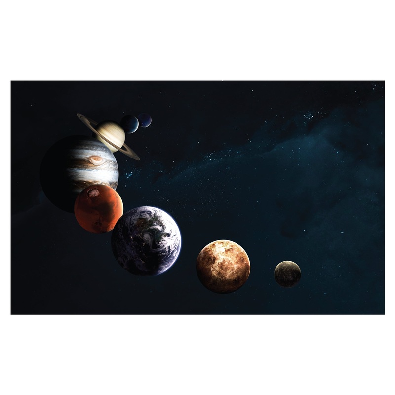 Planets:  Queue Mural        –   Removable     Adhesive Decal