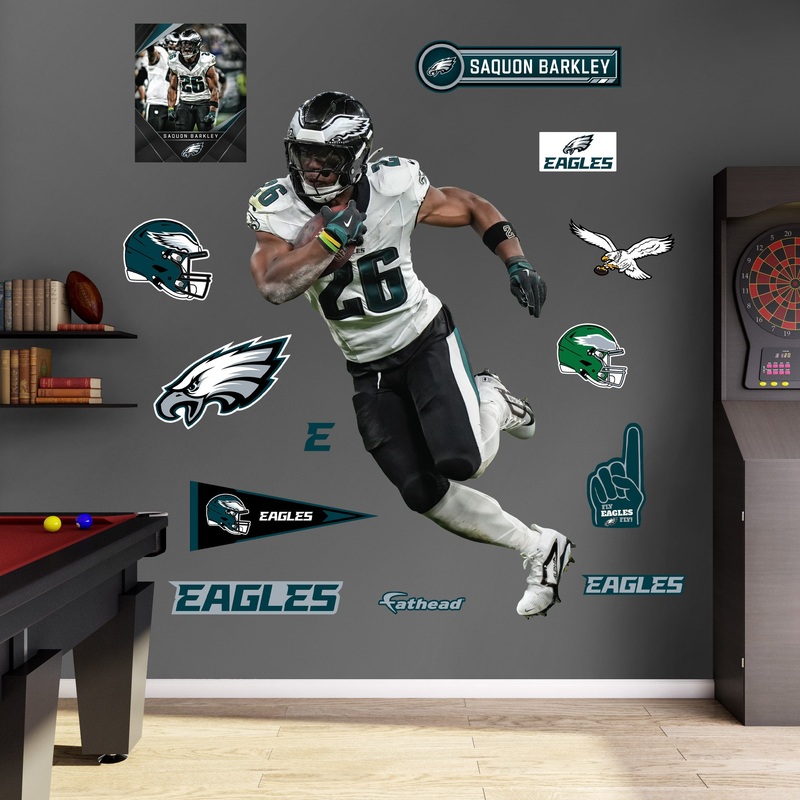 Saquon Barkley – RealBig Collection – Official NFL – Philadelphia Eagles – Reusable Vinyl Wall Decals