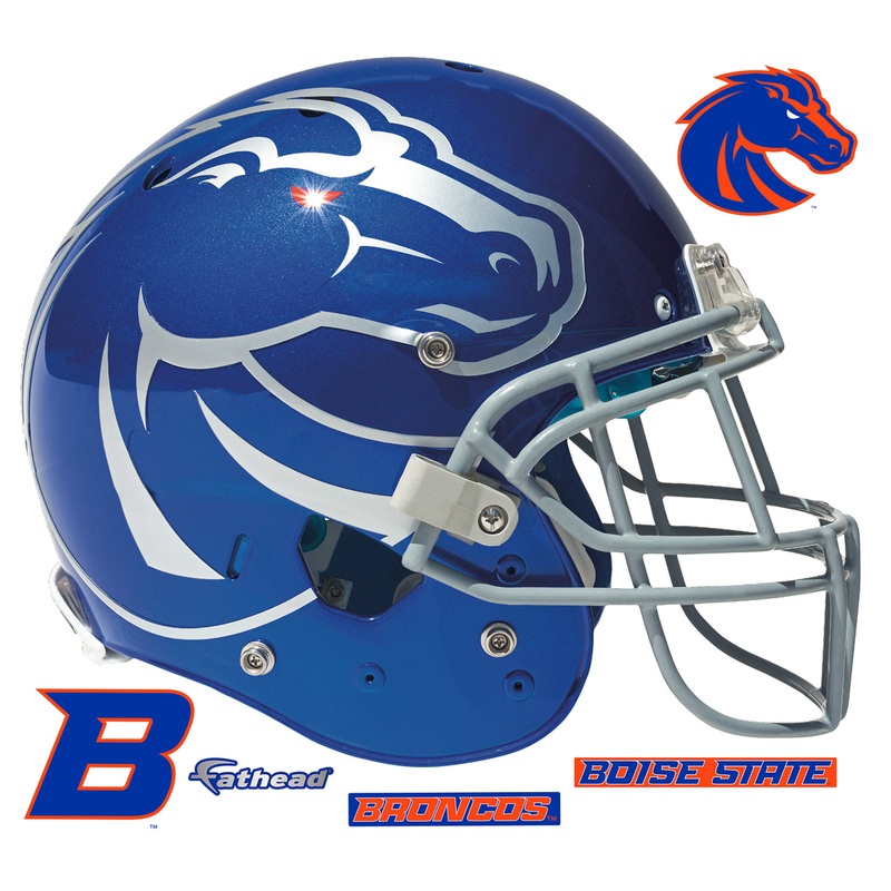 Boise State Broncos Blue Helmet – RealBig Collection – Official NCAA – Boise State University – Reusable Vinyl Wall Decals