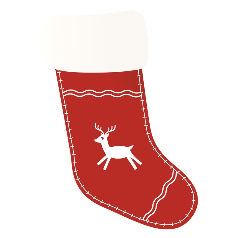 Christmas:  Stocking        –   Removable     Adhesive Decal