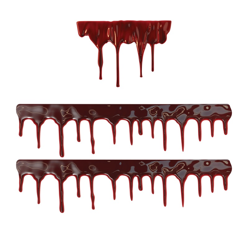 Dripping Blood         –   Removable     Adhesive Decal
