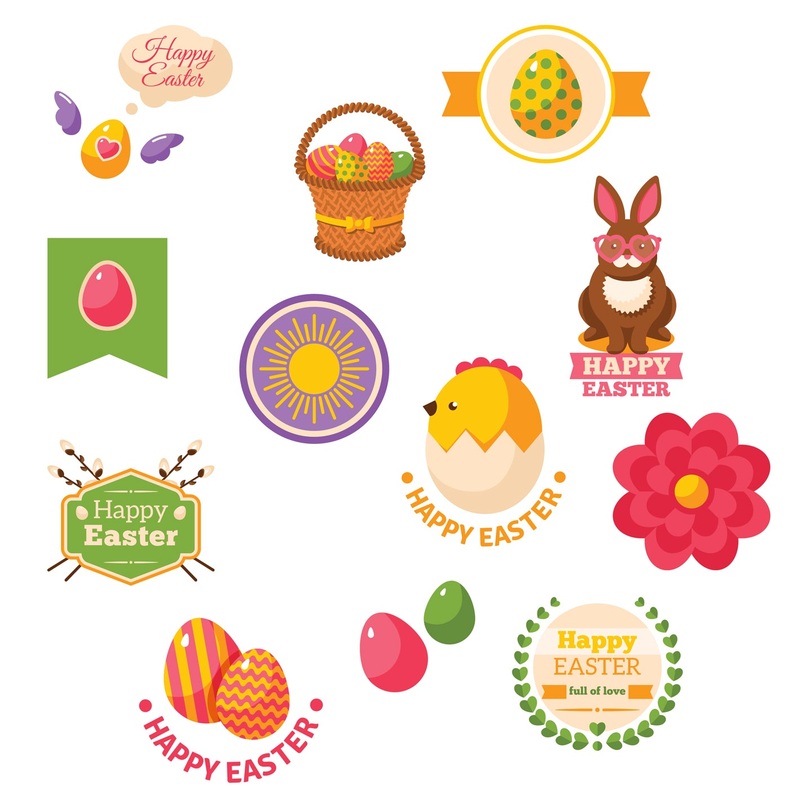 Easter:  Labels iCON        –   Removable     Adhesive Decal