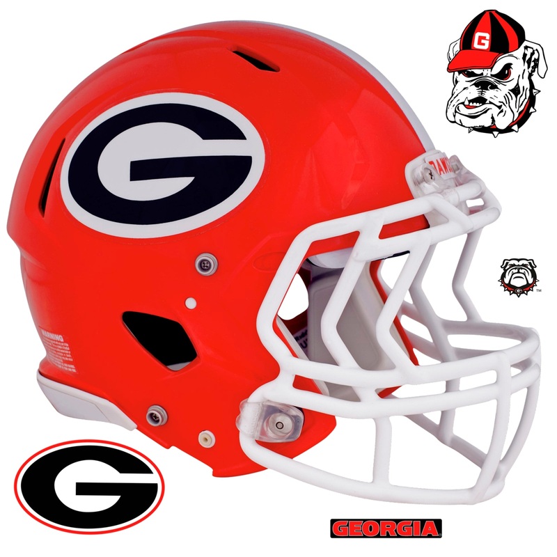 Georgia Bulldogs – RealBig Helmet Collection – Official NCAA – Reusable Vinyl Wall Decals