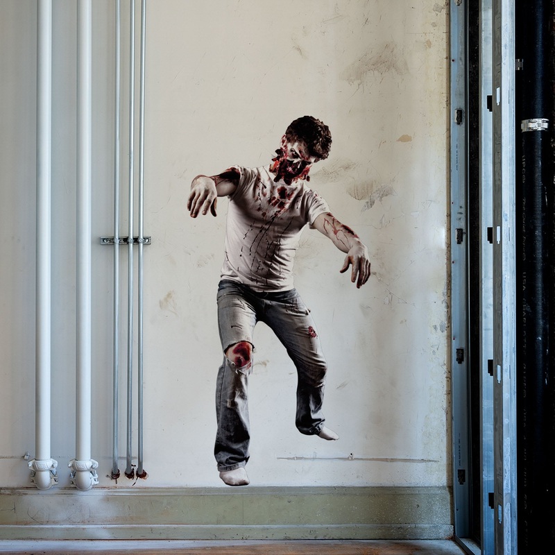 Halloween:  Zombie        –   Removable     Adhesive Decal
