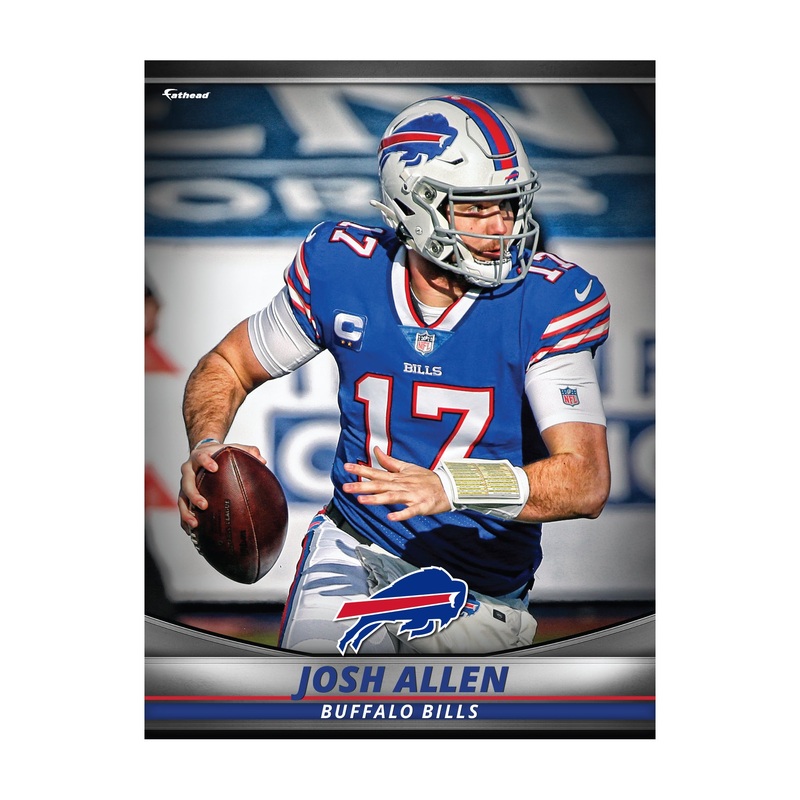 Josh Allen – GameStars Series – Peel & Stick Poster – Official NFL – Buffalo Bills – Reusable Vinyl Wall Decal
