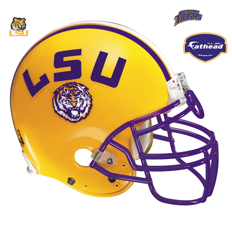 LSU Tigers – RealBig Helmet Collection – Official NCAA – Louisiana State University – Reusable Vinyl Wall Decals