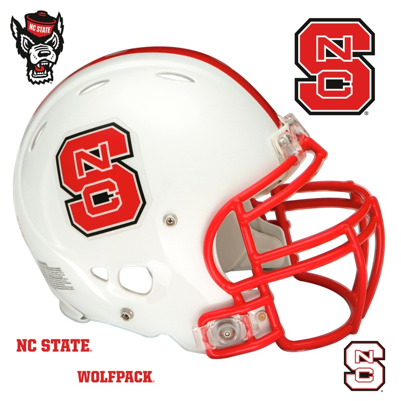 North Carolina State Wolfpack – RealBig Helmet Collection – Official NCAA – Reusable Vinyl Wall Decals