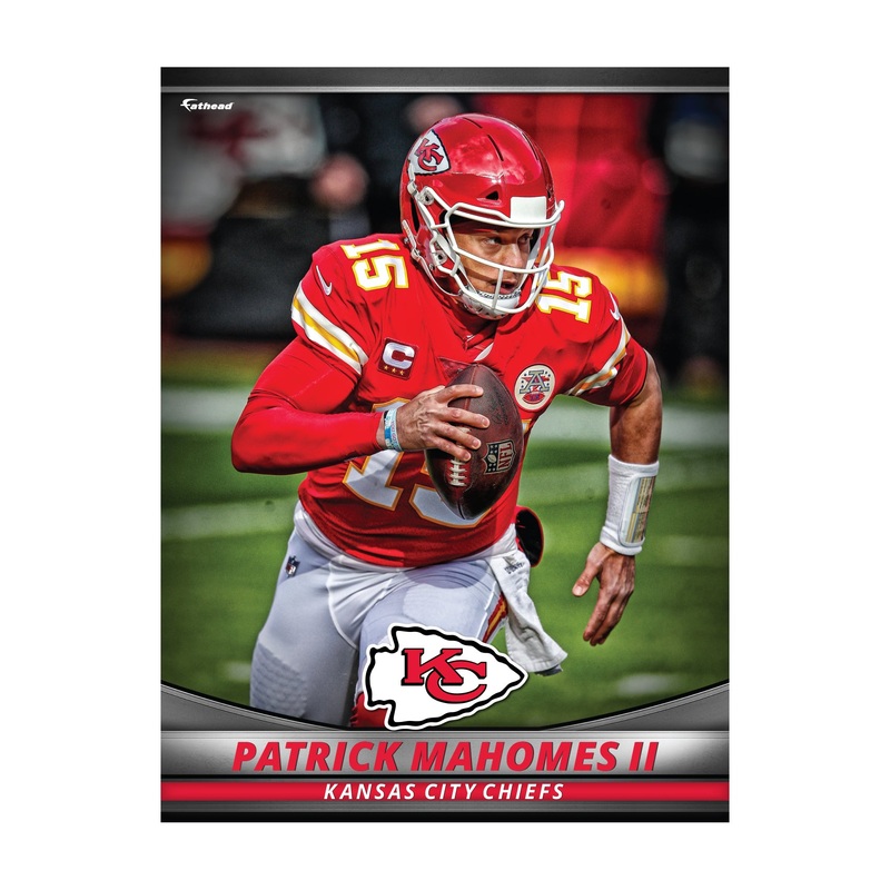Patrick Mahomes II – GameStars Series – Peel & Stick Poster – Official NFL – Kansas City Chiefs – Reusable Vinyl Wall Decal