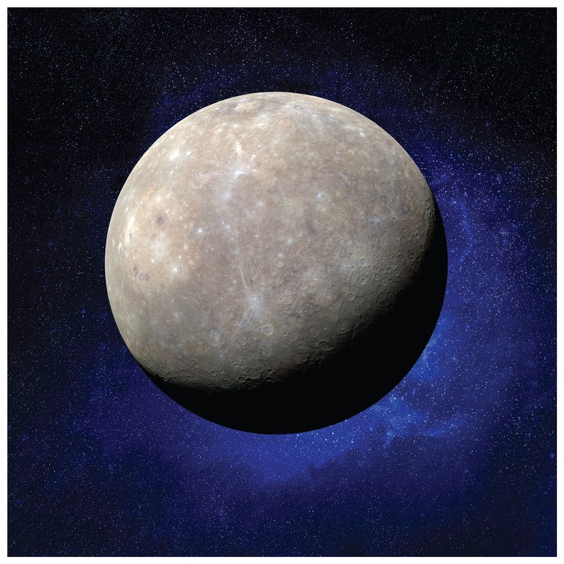 Planets: Mercury Mural        –   Removable     Adhesive Decal