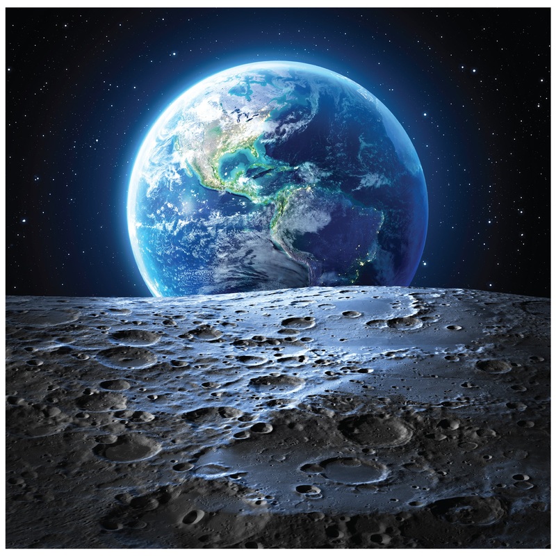 Planets: Moon Mural        –   Removable     Adhesive Decal