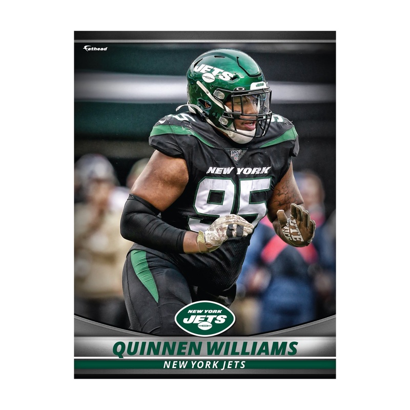 Quinnen Williams – GameStars Series – Peel & Stick Poster – Official NFL – New York Jets – Reusable Vinyl Wall Decal