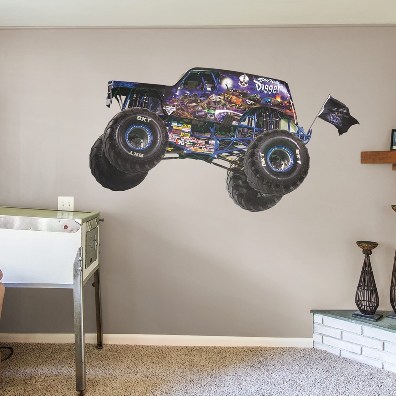 Son-uva Digger – RealBig Collection – Official Monster Jam – Reusable Vinyl Wall Decals #1