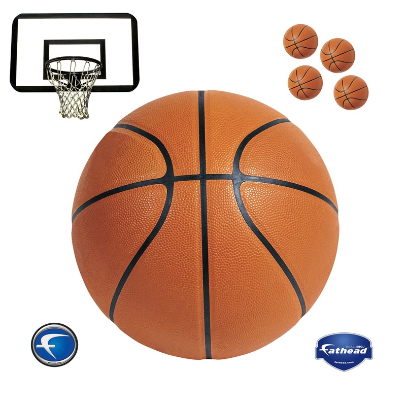 Sports: Basketball Assorted Graphics        –   Removable     Adhesive Decal