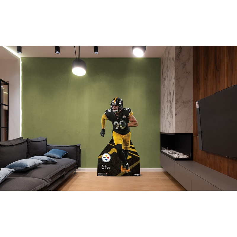 T.J. Watt – Life-Size Stand Out – Official NFL – Pittsburgh Steelers – Foam Core Cutout #2