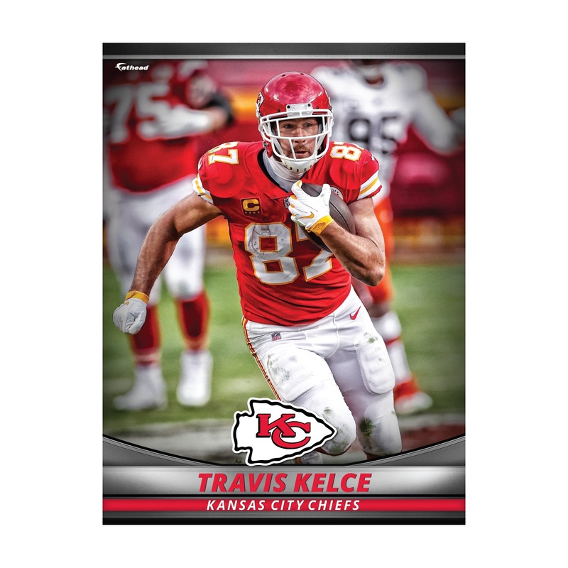 Travis Kelce – GameStars Series – Peel & Stick Poster – Official NFL – Kansas City Chiefs – Reusable Vinyl Wall Decal
