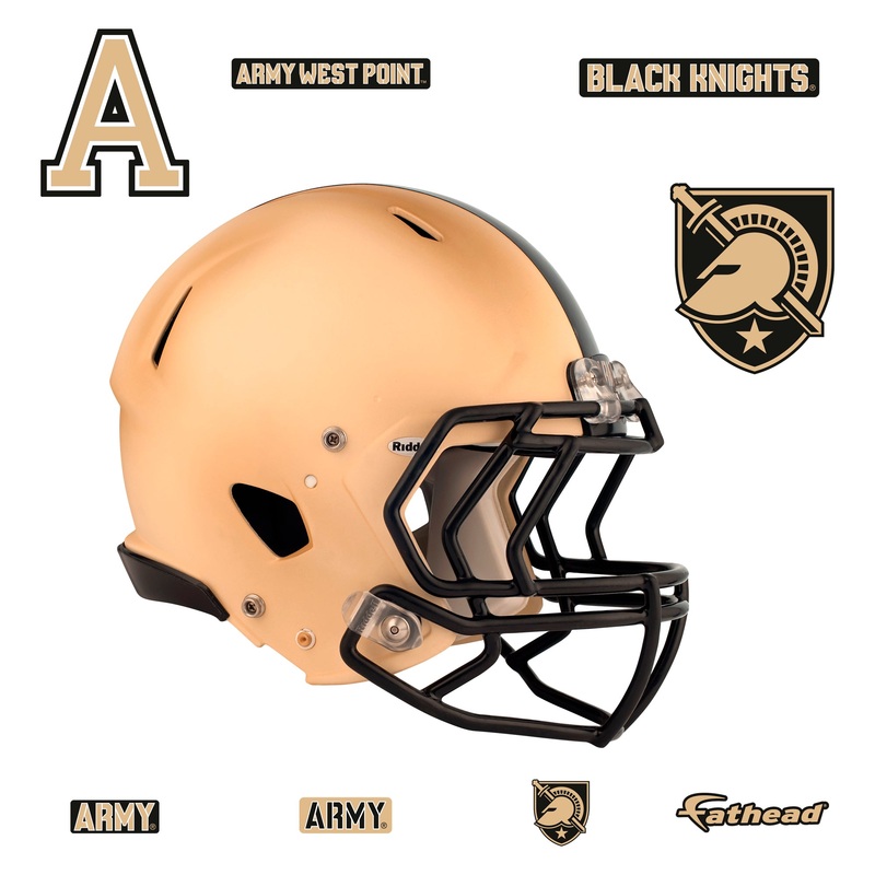 U.S. Military Academy – RealBig Helmet Collection – Official NCAA – Army Black Knights – Reusable Vinyl Wall Decals