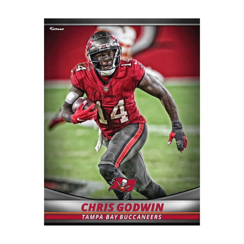 Chris Godwin – GameStars Series – Peel & Stick Poster – Official NFL – Tampa Bay Buccaneers – Reusable Vinyl Wall Decal