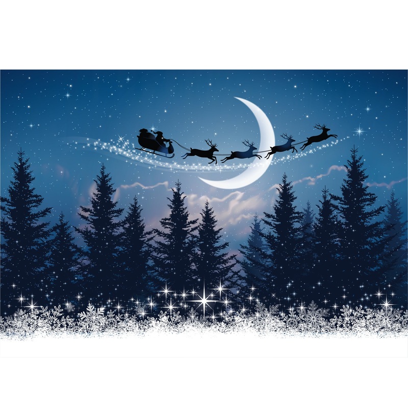 Christmas: Christmas Night Poster – Removable Adhesive Decal