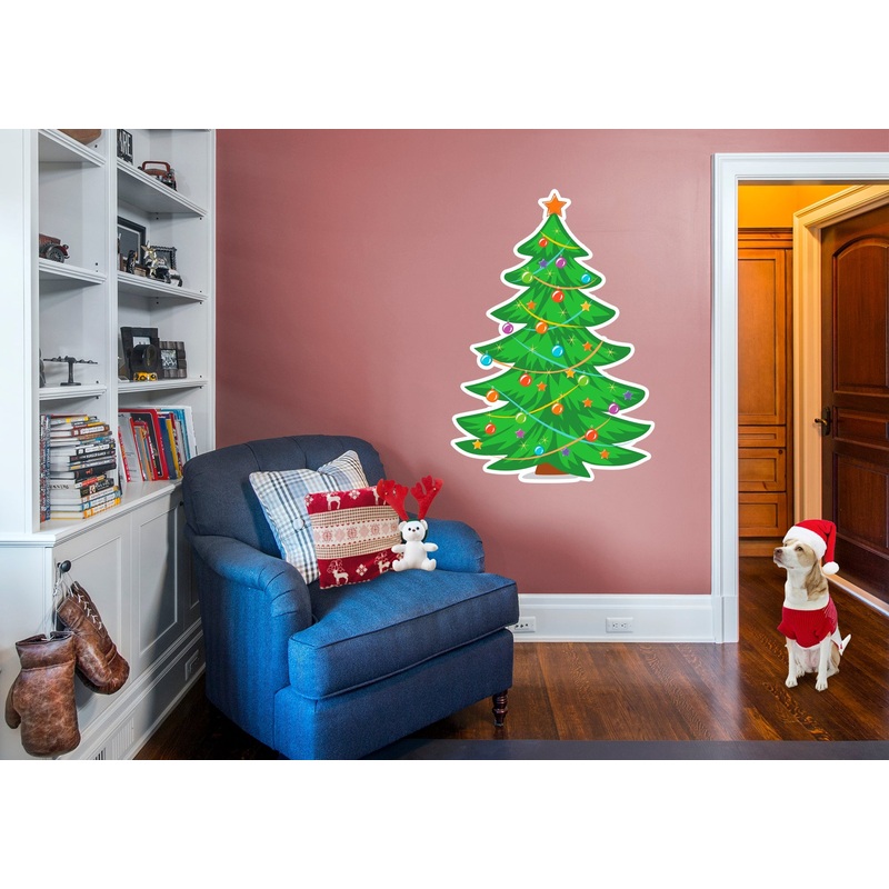 Christmas: Christmas Tree Icon – Removable Adhesive Decal