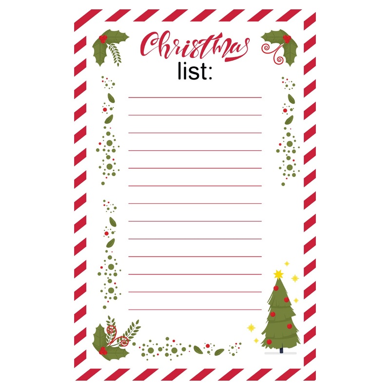 Christmas: Cute Tree Dry Erase – Removable Adhesive Decal