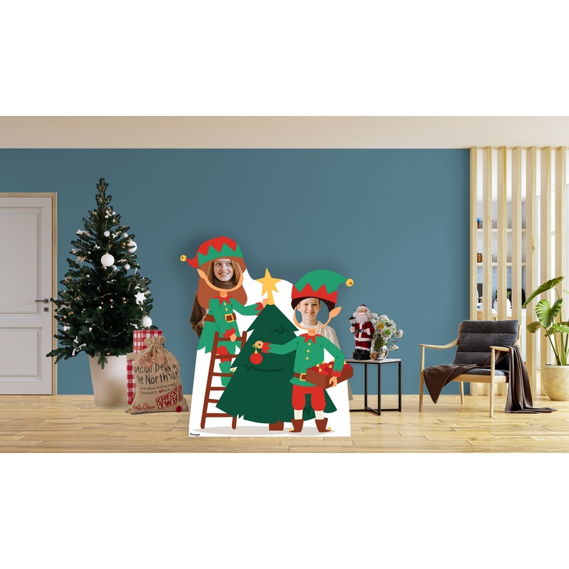 Christmas: Decorating the Christmas Tree Life-Size Foam Core Cutout – Stand Out
