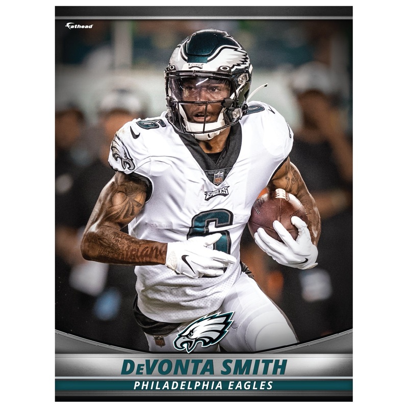 Devonta Smith – GameStars Series – Peel & Stick Poster – Official NFL – Philadelphia Eagles – Reusable Vinyl Wall Decal