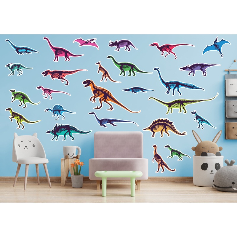 Dinosaur:  Awesome Dinosaurs Collection        –   Removable     Adhesive Decal