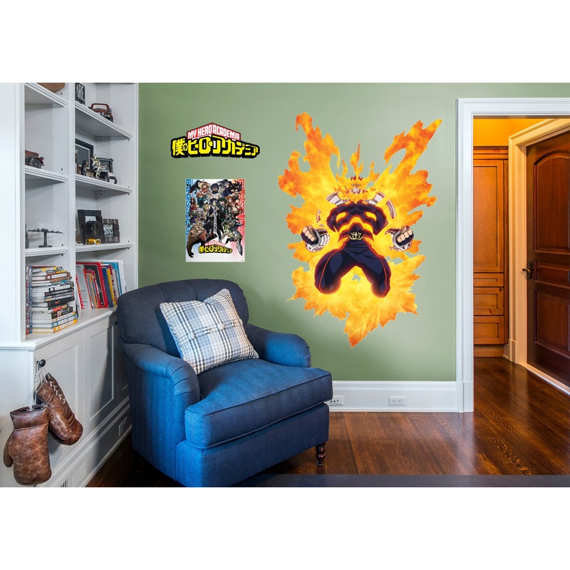 Endeavor – My Hero Academia – RealBig Collection – Official Funimation – Reusable Vinyl Wall Decals