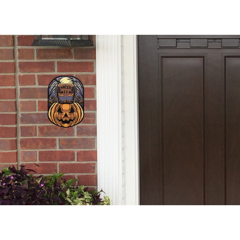 Halloween:  Angry Pumpkin        –      Outdoor Graphic