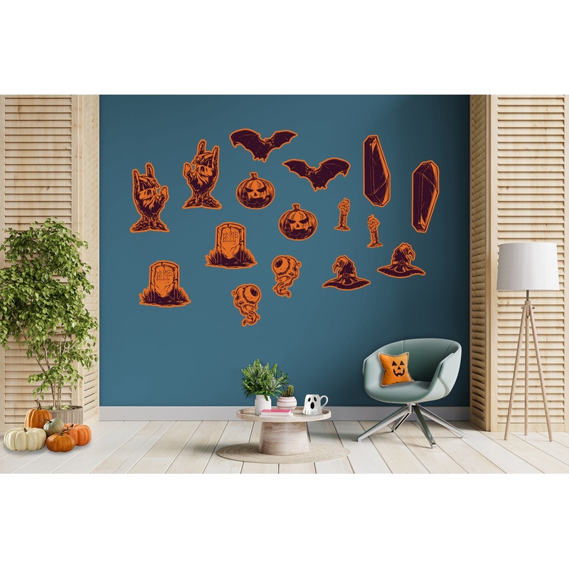 Halloween: Coffin Collection – Removable Adhesive Decal