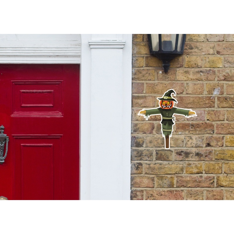 Halloween:  Green Scarecrow        –      Outdoor Graphic