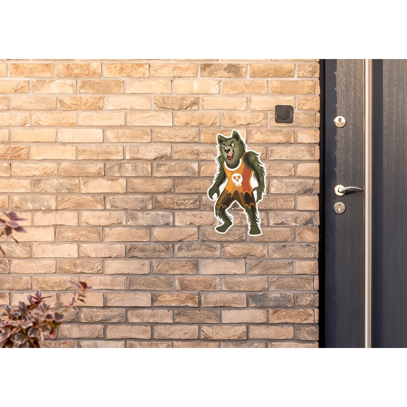 Halloween:  Green Werewolf        –      Outdoor Graphic