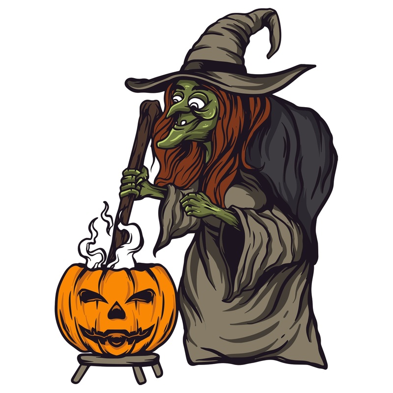 Halloween:  Pumpkin Pot Icon        –   Removable     Adhesive Decal
