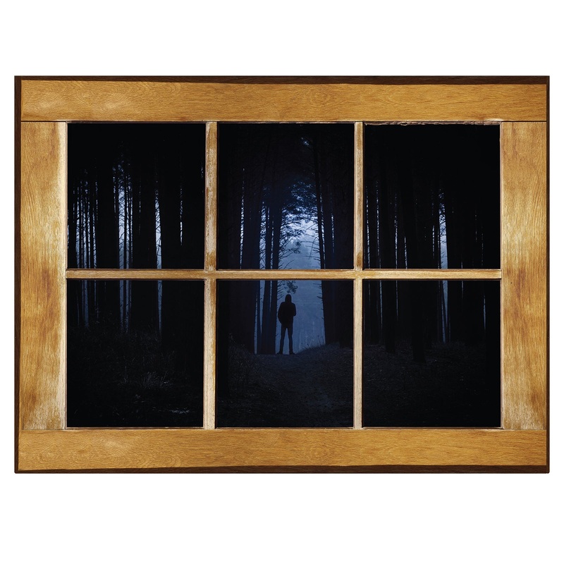 Halloween:  Waiting Icon Instant Windows        –   Removable     Adhesive Decal