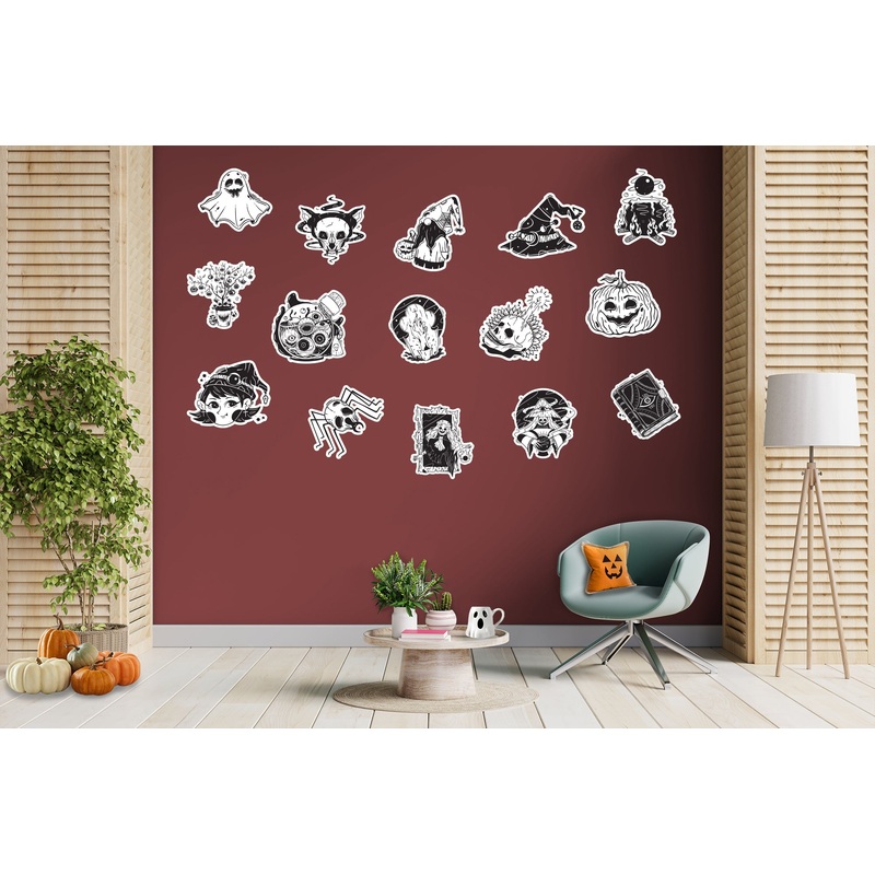 Halloween: White and Black Collection – Removable Adhesive Decal
