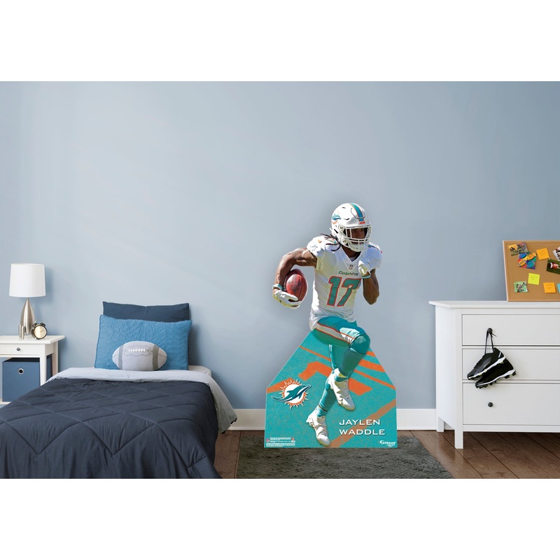Jaylen Waddle – Life-Size Stand Out – Official NFL – Miami Dolphins – Foam Core Cutout