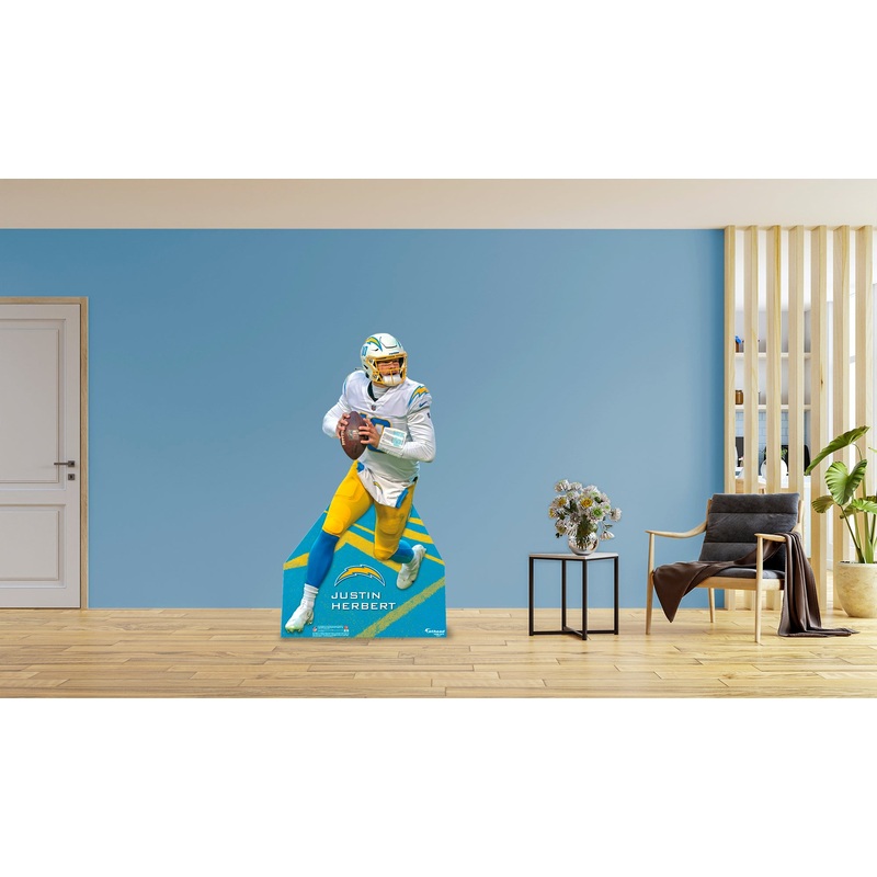 Justin Herbert – Life-Size Stand Out – Official NFL – Los Angeles Chargers – Foam Core Cutout