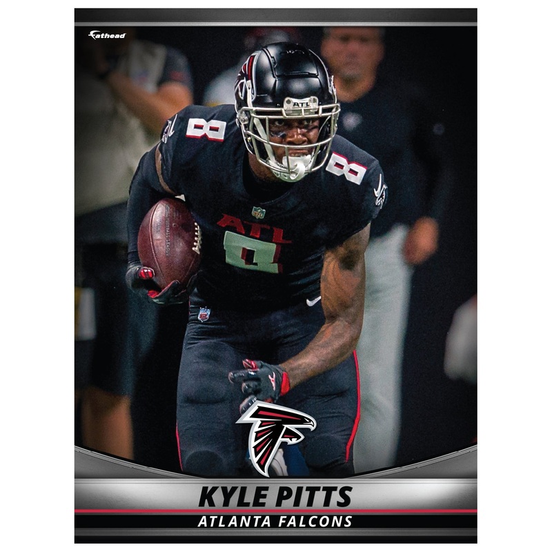 Kyle Pitts – GameStars Series – Peel & Stick Poster – Official NFL – Atlanta Falcons – Reusable Vinyl Wall Decal