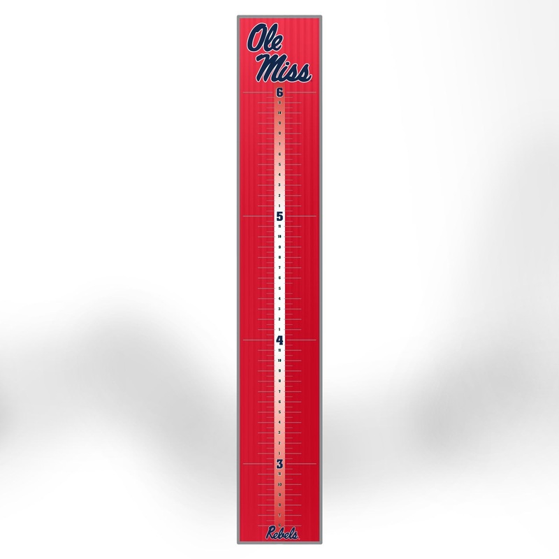 Ole Miss Rebels – Growth Chart – Official NCAA – Reusable Vinyl Wall Decal